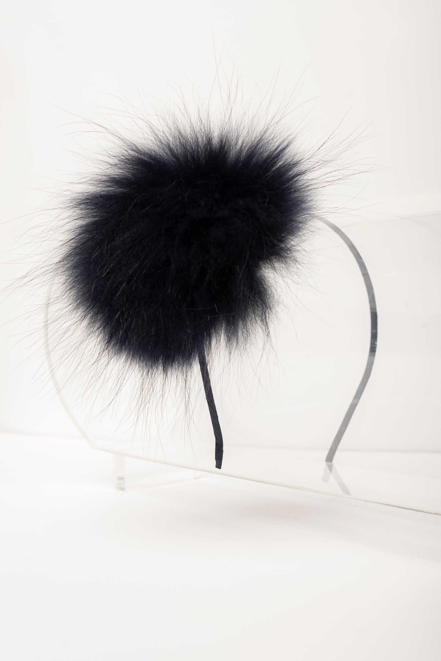 DIADEMA  FUR POMPOM  GRANDE 🎀