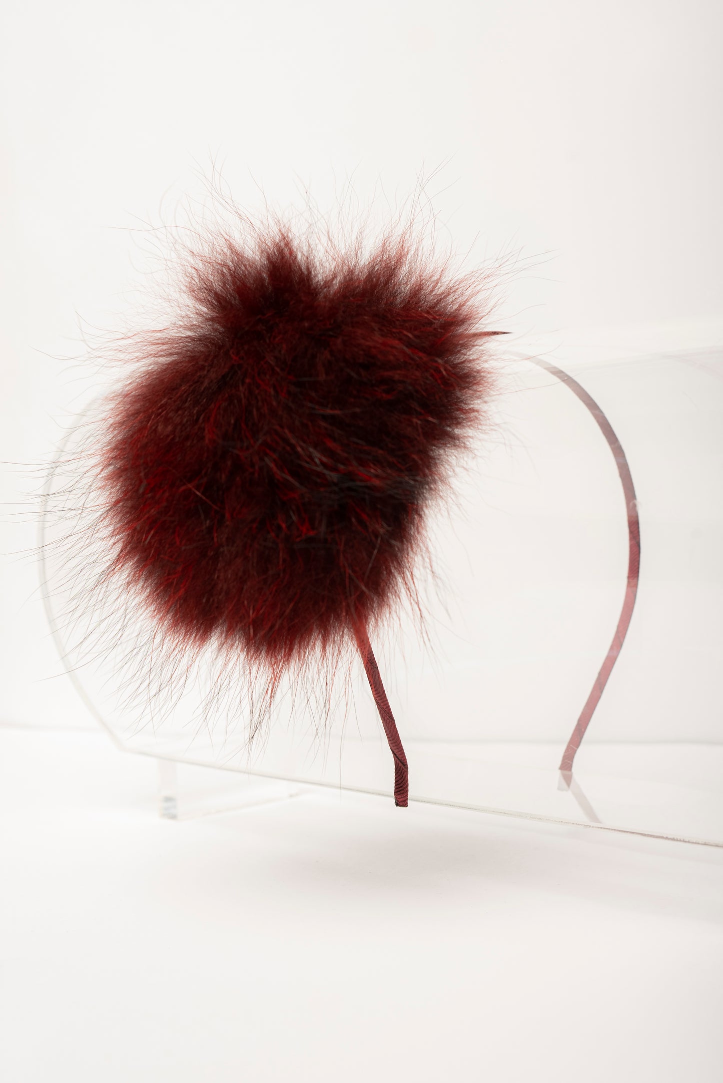 DIADEMA FUR POMPOM GRANDE 🎀