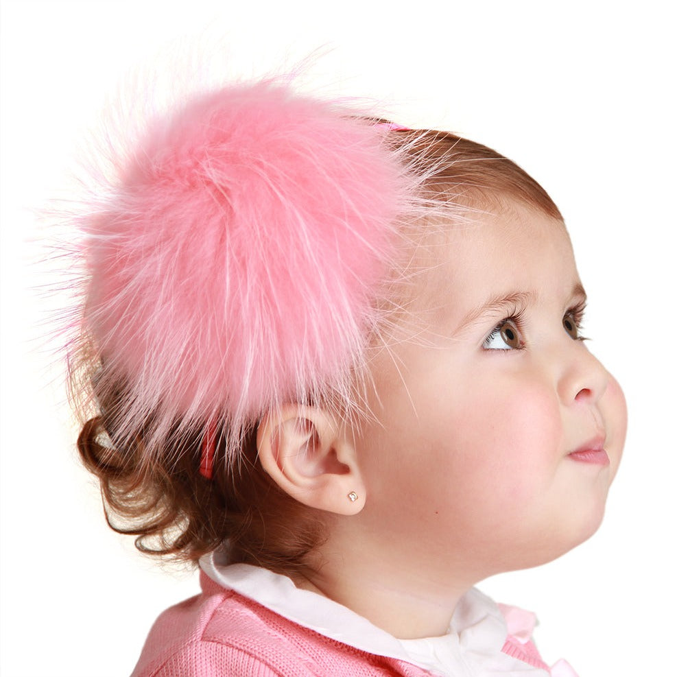 DIADEMA FUR POMPOM GRANDE 🎀